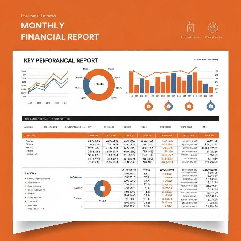 Template Báo cáo Tài chính Tháng